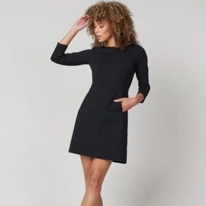 NWT SPANX Chic Black Long Sleeve Dress